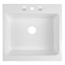 ARYA évier céramique 66x62cm, blanc