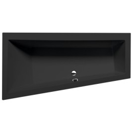 ANDRA L Asymmetric Bath 170x90x45cm, Black Matt