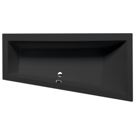 ANDRA R Asymmetric Bath 180x90x45cm, Black Matt