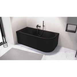 VIVA L Bain Asymétrique 175x80x47cm, Matière Noire