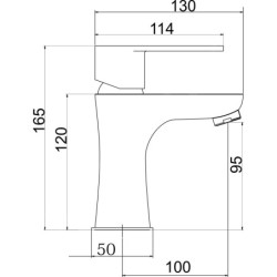 Novaservis Titania Fresh - Mitigeur de lavabo avec vidage, chrome 96001,0