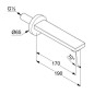 Kludi Zenta SL - Bec déverseur de baignoire, chrome 4860005