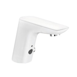 Kludi Balance - Mitigeur de lavabo électronique, blanc/chrome 5210091