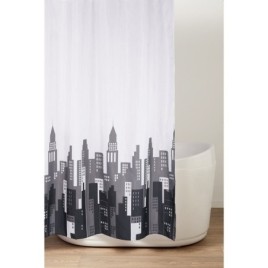 Rideaux de douche 180x200cm, polyester, feuilles vertes