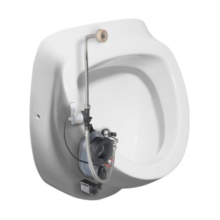 Urinoir DYNASTY avec rinçage automatique 6V DC, alimentation en eau arrière, 39x58 cm
