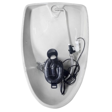 Urinoir DYNASTY avec rinçage automatique 6V DC, alimentation en eau arrière, 39x58 cm