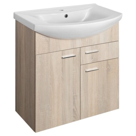 ZOJA Vanity Unité 71,5x74x34cm, placage de chêne
