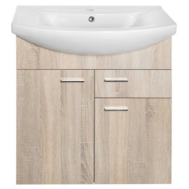 ZOJA Vanity Unité 71,5x74x34cm, placage de chêne