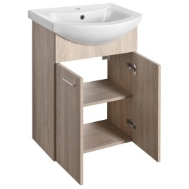 ZOJA Vanity Unité 50,5x74x30cm, placage de chêne