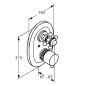 Kludi Adlon - Mitigeur de douche thermostatique encastré, chrome 517200520
