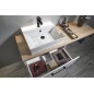 VEGA ensemble de meubles de salle de bain, largeur 145 cm, chêne blanc/platin