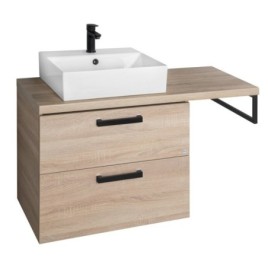 VEGA ensemble de meubles de salle de bain, largeur 104 cm, chêne platine