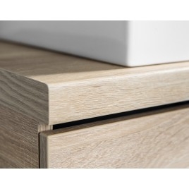 VEGA ensemble de meubles de salle de bain, largeur 125 cm, chêne platine