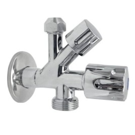 Robinet mixte 1/2 "x3/4 "x3/8", chrome