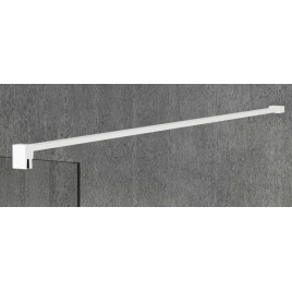 VARIO WHITE Panneau en verre de douche de 1 pièce, verre fumé, 1000 mm