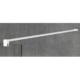 VARIO WHITE Panneau en verre de douche de 1 pièce, verre mat, 1300 mm