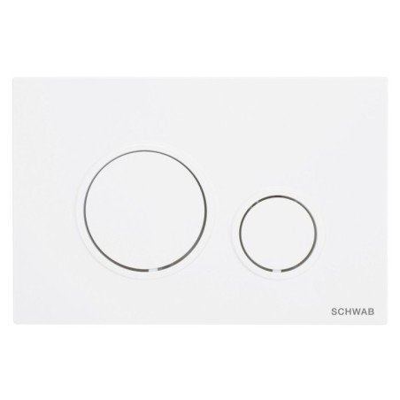 SCHWAB VELA double plaque tournante, 247x165 mm, blanc brillant