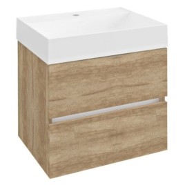 ODETTA Vanity Unit 57x50x43,5cm, chêne Alabama