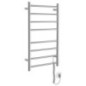 REDONDO radiateur de serviette électrique, rond, 500x900 mm, 75 W, acier inoxydable poli
