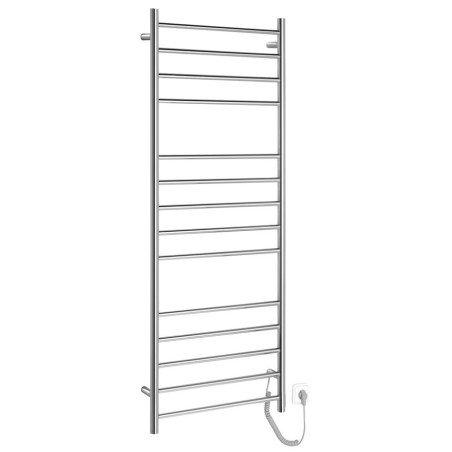 REDONDO radiateur de serviette électrique, rond, 600x1500 mm, 130 W, acier inoxydable poli