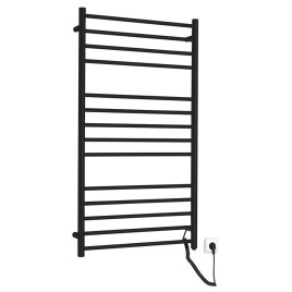 REDONDO radiateur de serviette électrique, rond, 630x1160 mm, 130 W, noir