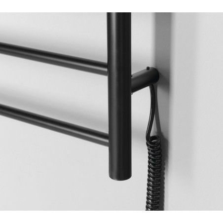 REDONDO radiateur de serviette électrique, rond, 630x1160 mm, 130 W, noir