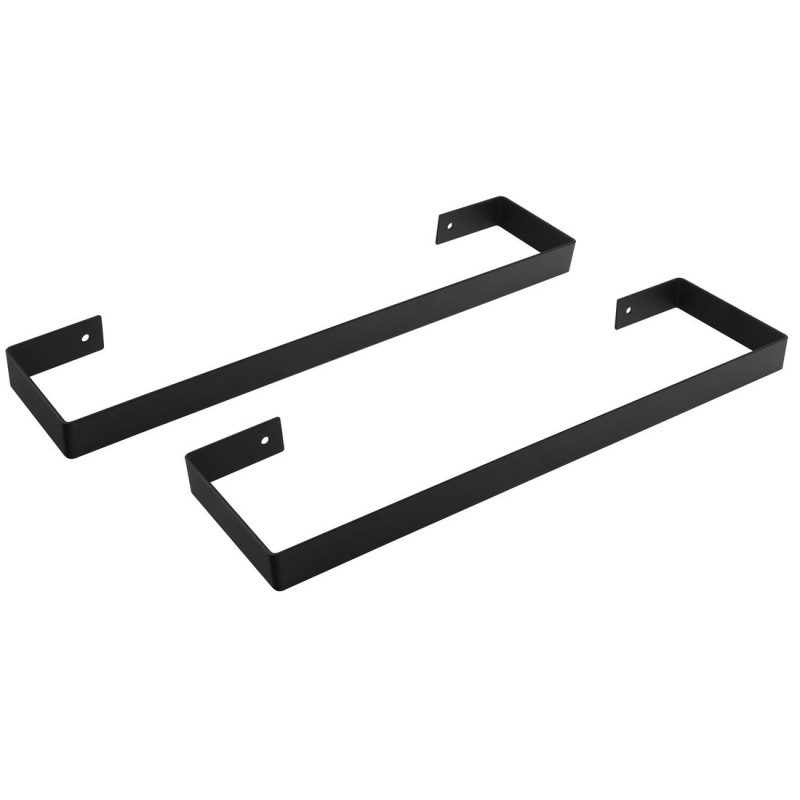 Porte-serviettes ENIS 620x40 mm, 2 pcs, tapis noir
