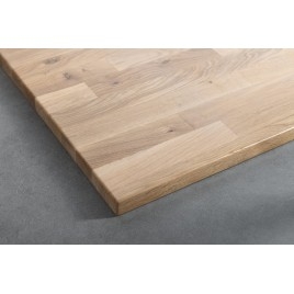 WOODY Countertop 906x28x463mm, Solid Oak Natural