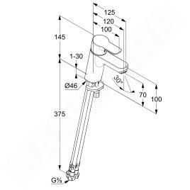 Kludi Pure&Easy - Mitigeur de lavabo, chrome 372750565