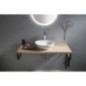 VEGA ensemble de meubles de salle de bain, largeur 97,5 cm, chêne platine