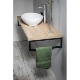 VEGA ensemble de meubles de salle de bain, largeur 97,5 cm, chêne platine