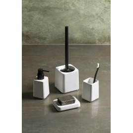 BRANCO ensemble de accessoires de salle de bain, blanc