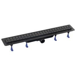 KLAVER égouttoir avec grille en acier inoxydable, L-710, DN50, noir mat