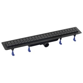 KLAVER égouttoir avec grille en acier inoxydable, L-810, DN50, noir mat
