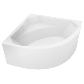 ROSANA MONOLITH Bain de coin 136x136x63cm, Blanc
