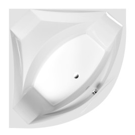 ROSANA MONOLITH Bain de coin 136x136x63cm, Blanc
