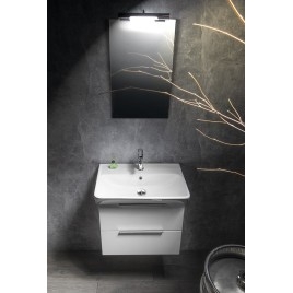 Armoire NEON avec lavabo 60x41,5 cm, blanc