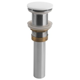 THIN washbasin waste 5/4", click-clack, Rockstone, blanc mat
