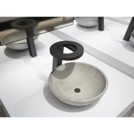 Robinet de capteur CONCEPT avec distributeur de savon et séchoir à main, hauteur 188mm, noir