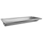 Chariot de lavage 2400x130x500 mm, en acier inoxydable brossé