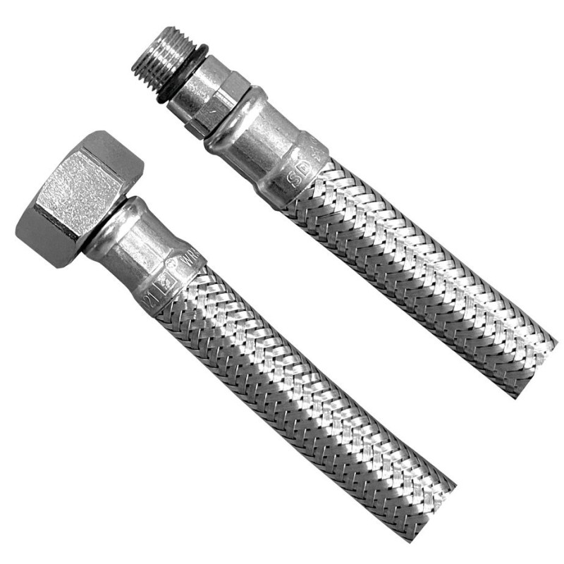 Poignée en acier inoxydable flexible M12x1/2", (L) 80cm