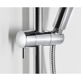 Panneau de douche FARRAO avec mélangeur et robinet de remplissage, chrome