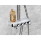 Panneau de douche FARRAO avec mélangeur et robinet de remplissage, chrome