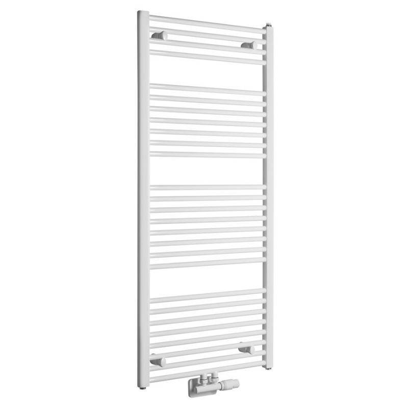 Radiateur salle de bain DIRECT avec connexion latérale 600x1320 mm, blanc