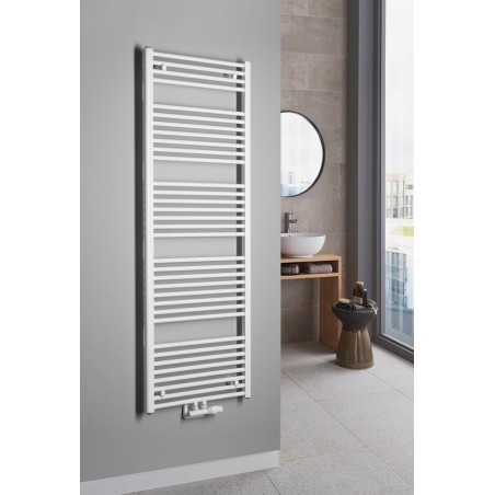 Radiateur salle de bain DIRECT avec connexion centrale 600x1680 mm, blanc