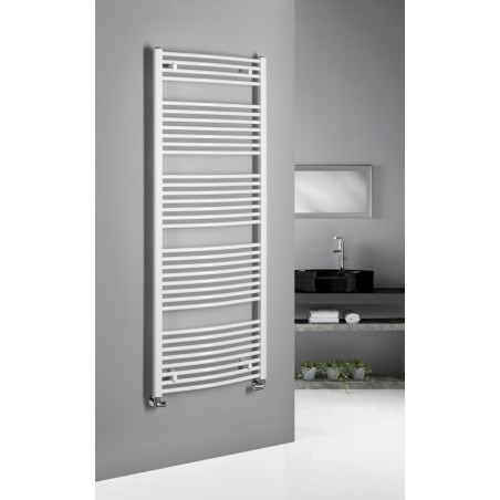 Radiateur de salle de bain ORBIT avec connexion latérale 600x1680 mm, blanc