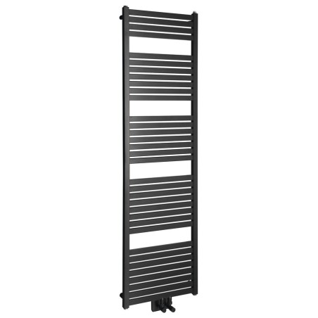 Radiateur de salle de bain TONDI 450x1690 mm, raccordement central, tapis noir