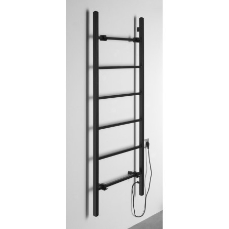 BARBO radiateur de serviette électrique, carré, 600x1600mm, 160 W, noir mat