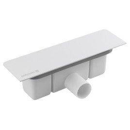 KAZUKO Déchet de plateau de douche, DN40, couverture blanche