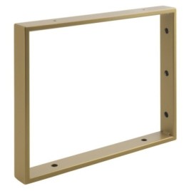 Support Bracket 350x280x40mm, acier peint, matte d'or